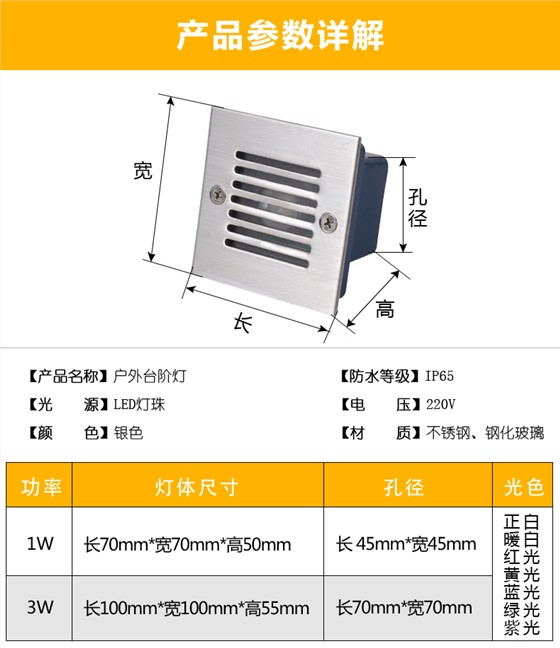 户外台阶灯LED壁灯