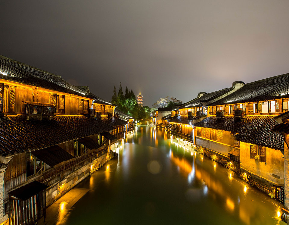 小镇夜景亮化工程案例