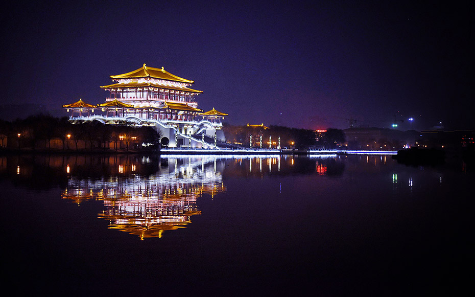 芙蓉园外景灯光亮化