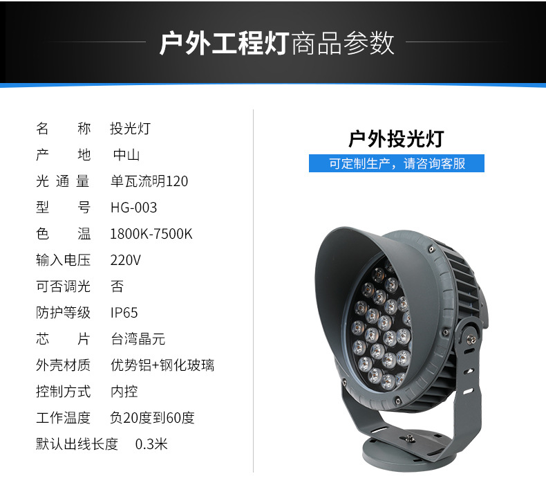 景观公园庭院LED投光灯